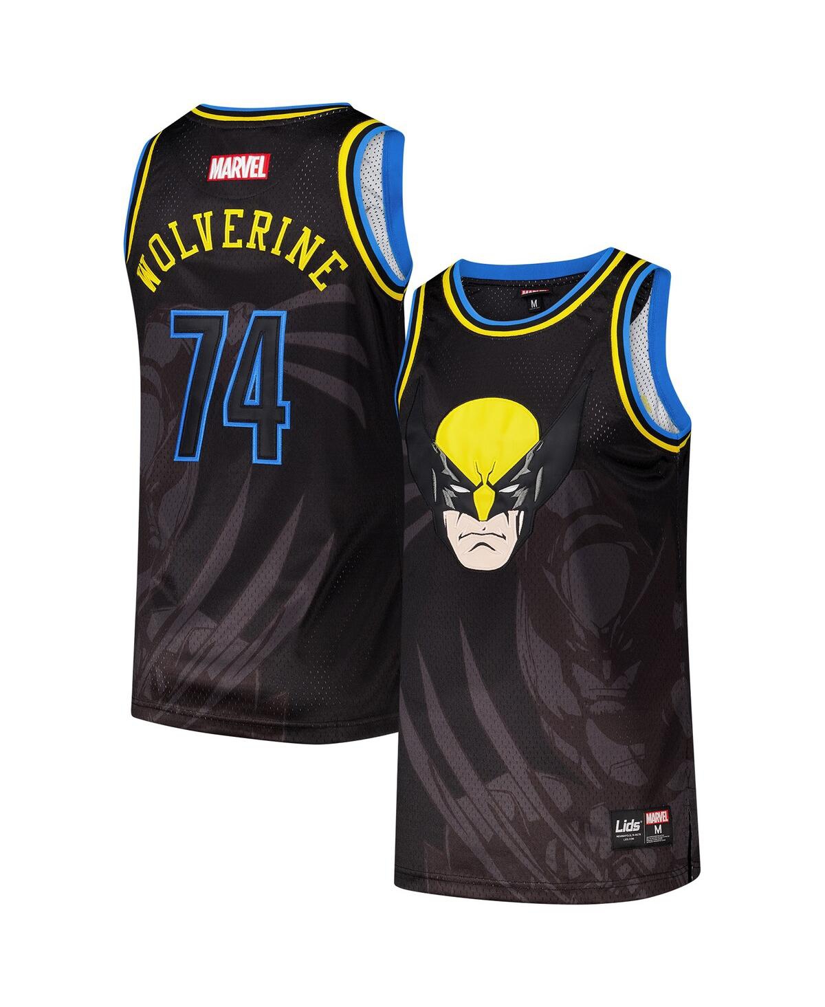 Men's Black Wolverine Blackout Big Print Basketball Jersey - Black