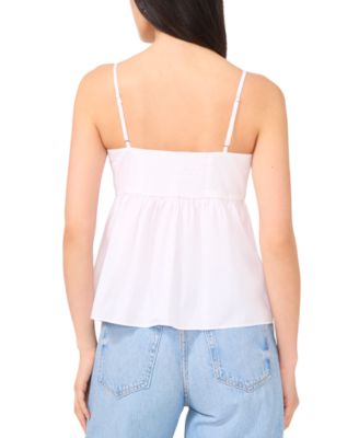 Women's Cotton Tie-Front Camisole