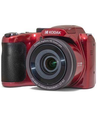 PIXPRO Astro Zoom AZ255 16MP Full HD 3" LCD Screen Digital Camera, Red