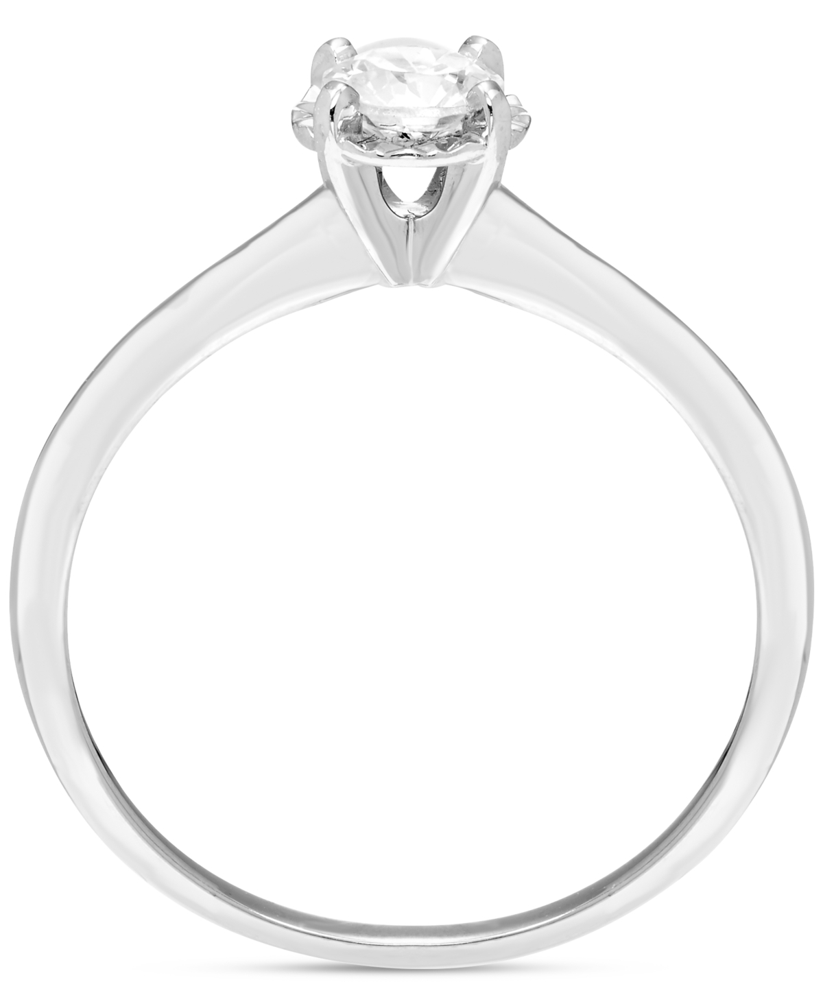 Macy's Diamond Solitaire Engagement Ring (1/4 Ct. T.w.) In 14k White Gold In White Gold