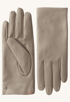 Women`s Premium Lamb Leather Touchscreen Gloves; Cashmere Lining