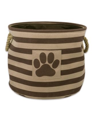 Bone Dry Collapsible Pet Storage Bin Stripe/Paw Patch