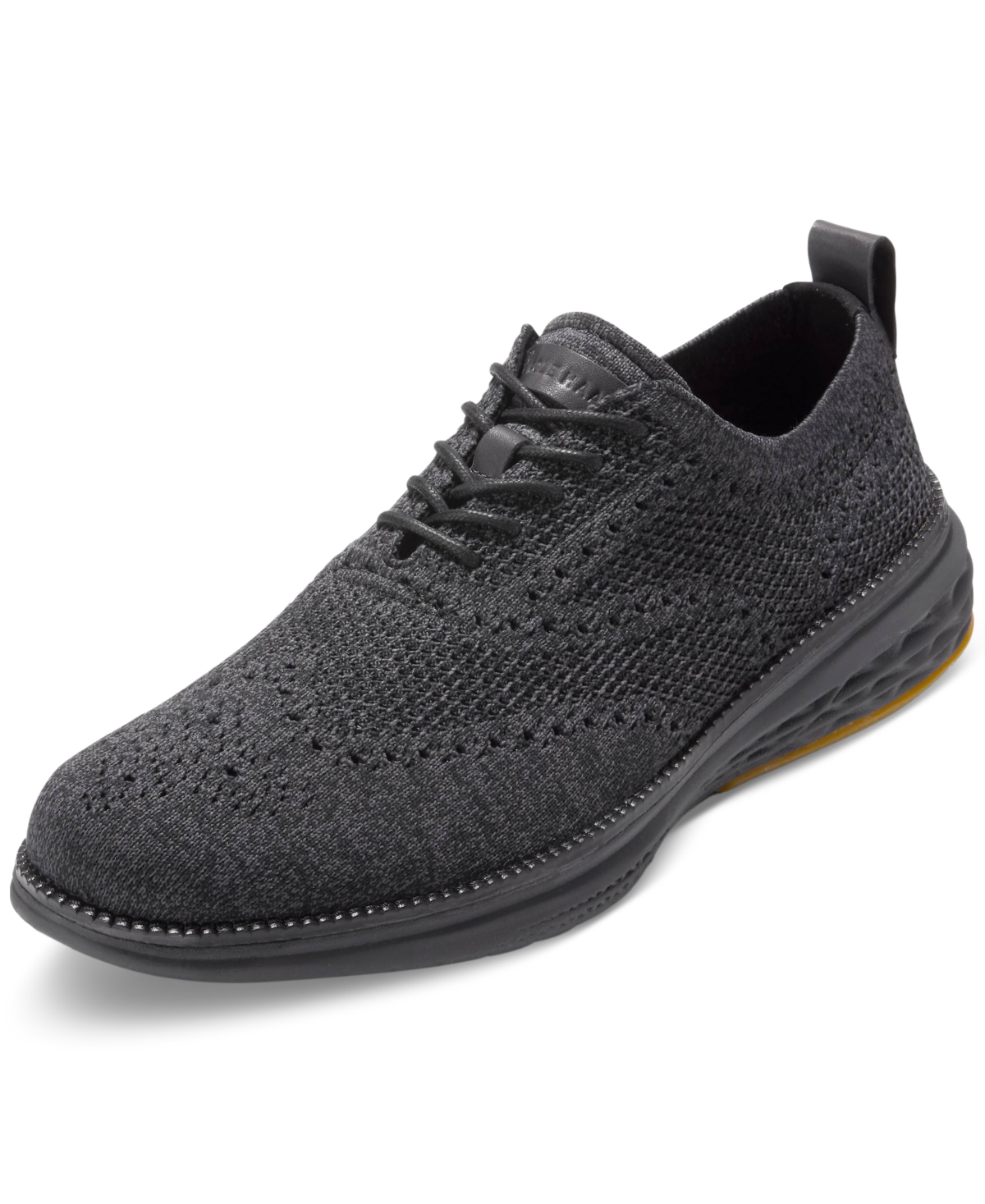 Cole Haan Men's Grand Hurrion Stitchlite Wingtip Oxford Shoes In Black Stitchlite