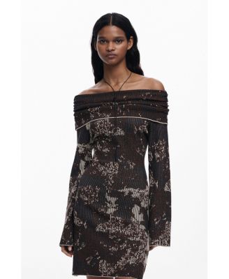 Women's Fitted Bardot dress