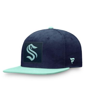 Fanatics - Men's Deep Sea Blue/Light Blue Seattle Kraken Authentic Pro Rink Snapback Hat