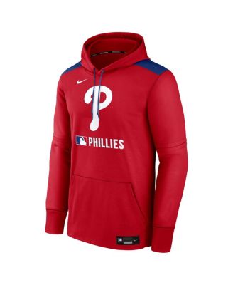 Men's Red Philadelphia Phillies Authentic Collection Performance Pullover Hoodie