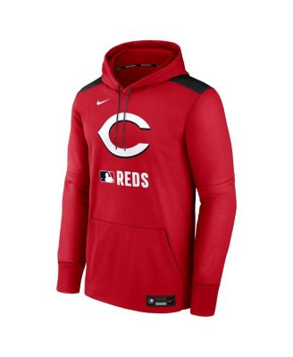 Men's Red Cincinnati Reds Authentic Collection Performance Pullover Hoodie
