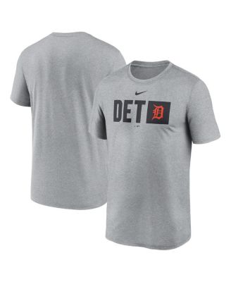 Nike - Men's Heather Gray Detroit Tigers Tricode Legend T-Shirt