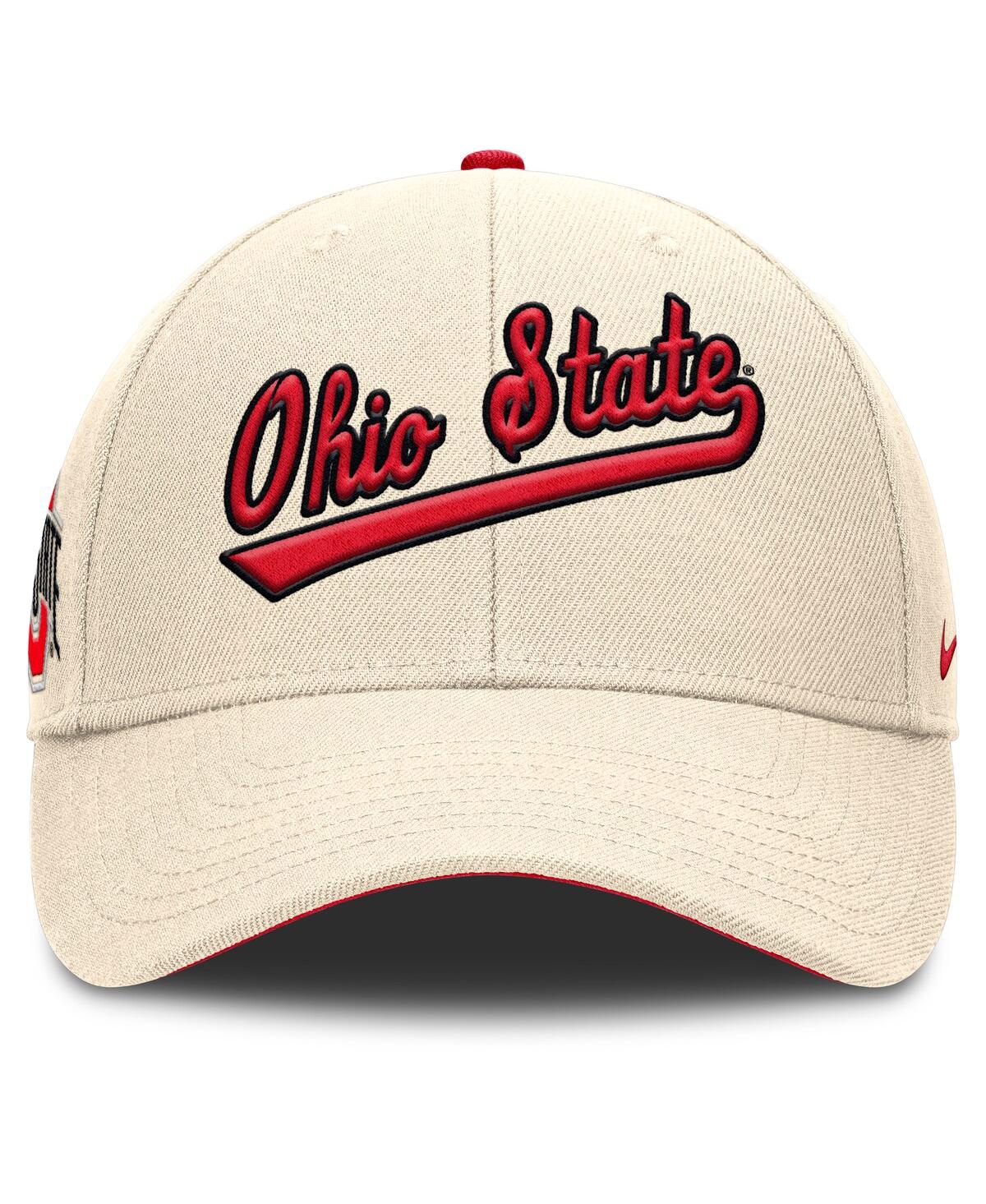 Nike Ohio State Buckeyes Primetime Rise  Men's College Adjustable Hat In Natural