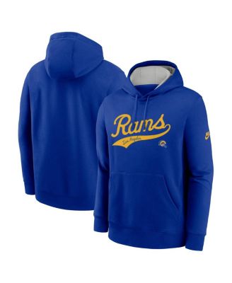 Nike - Men's Royal Los Angeles Rams Rewind Club Logo Pullover Hoodie