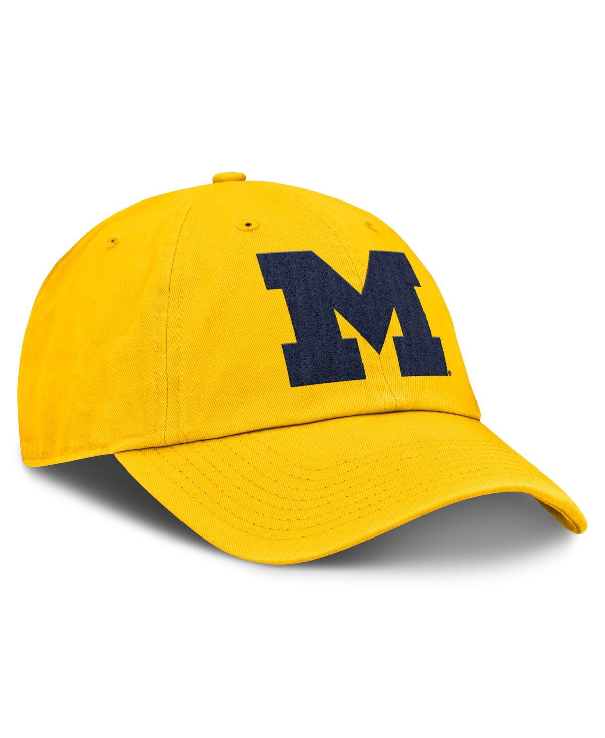 JORDAN MEN'S GOLD MICHIGAN WOLVERINES PRIMETIME CLUB ADJUSTABLE HAT 