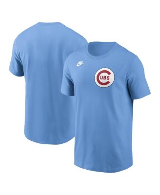 Nike - Men's Light Blue Chicago Cubs Cooperstown Wordmark T-Shirt