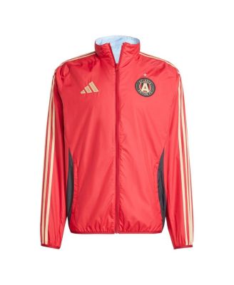 adidas - Men's Red/Light Blue Atlanta United FC 2025 Anthem Reversible Full-Zip Jacket