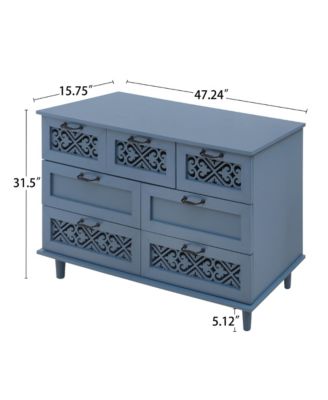 7 Drawer Cabinet, American Furniture, Suitable for Bedroom, Living Room, Study