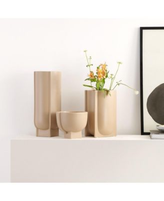 Monaco Ceramic Matte Vase Set3