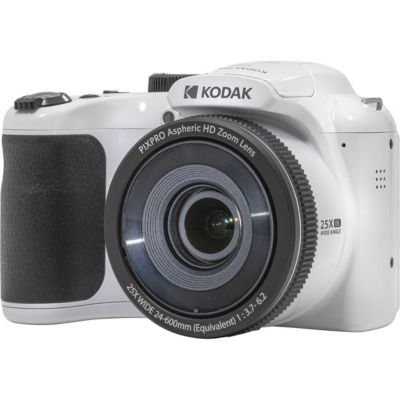 KODAK PIXPRO AZ255-WH 16MP Digital Camera 25X Optical Zoom 24mm Wide Angle Lens Optical Image Stabilization 1080P Full HD Video 3" LCD Vlogging