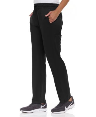 Plus Size Scrubs Mid Rise Six Pocket Active Yoga Scrub Pants