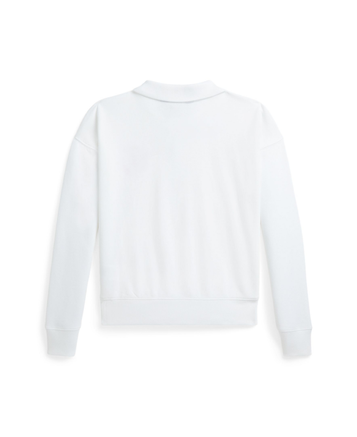 Polo Ralph Lauren Toddler And Little Girls Logo French Terry Polo Sweatshirt In White