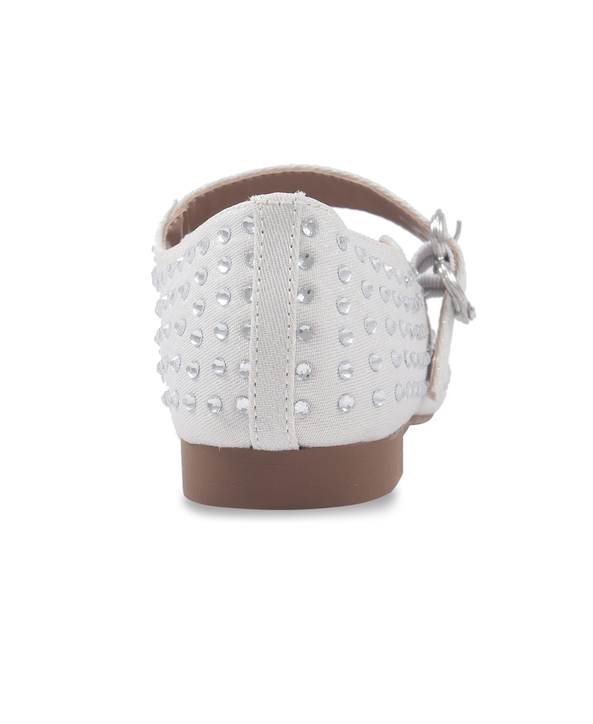 Sam Edelman Little And Big Girls Maeve Michaela Mary Jane Flat In White