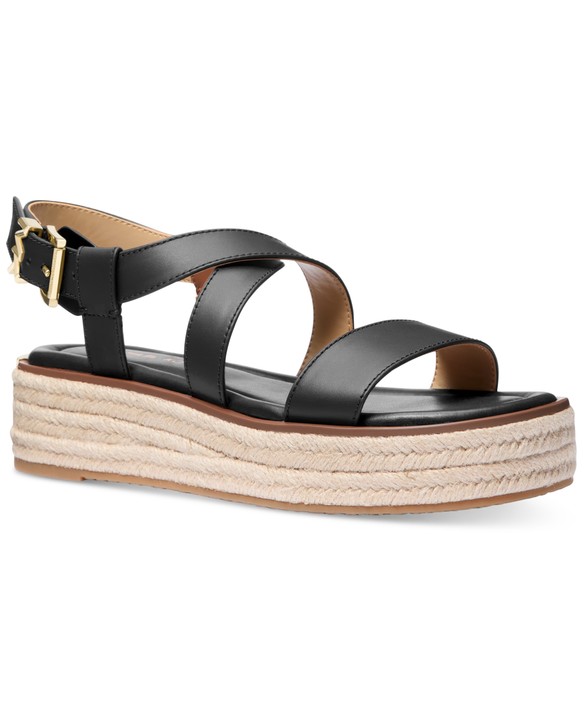 Shop Michael Kors Michael  Women's Lynn Espadrille Sandals In Black