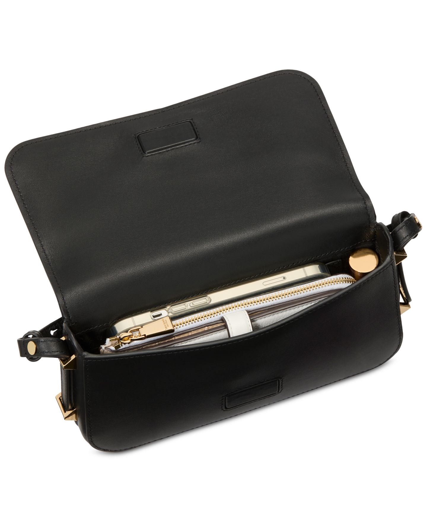 Женская сумка kate spade new york Liv Small Leather Shoulder, цвет: Чёрный — фото 4