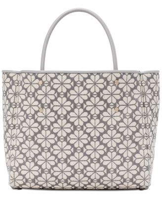 Flower Jacquard Tote Bag 