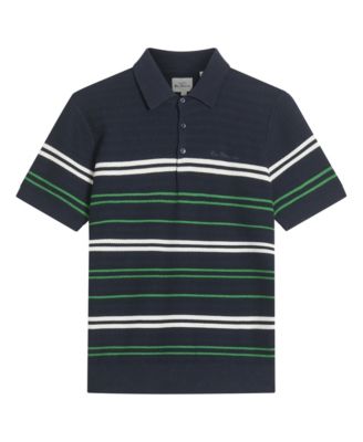 Ben Sherman - Men's Herringbone Stripe Polo Shirt