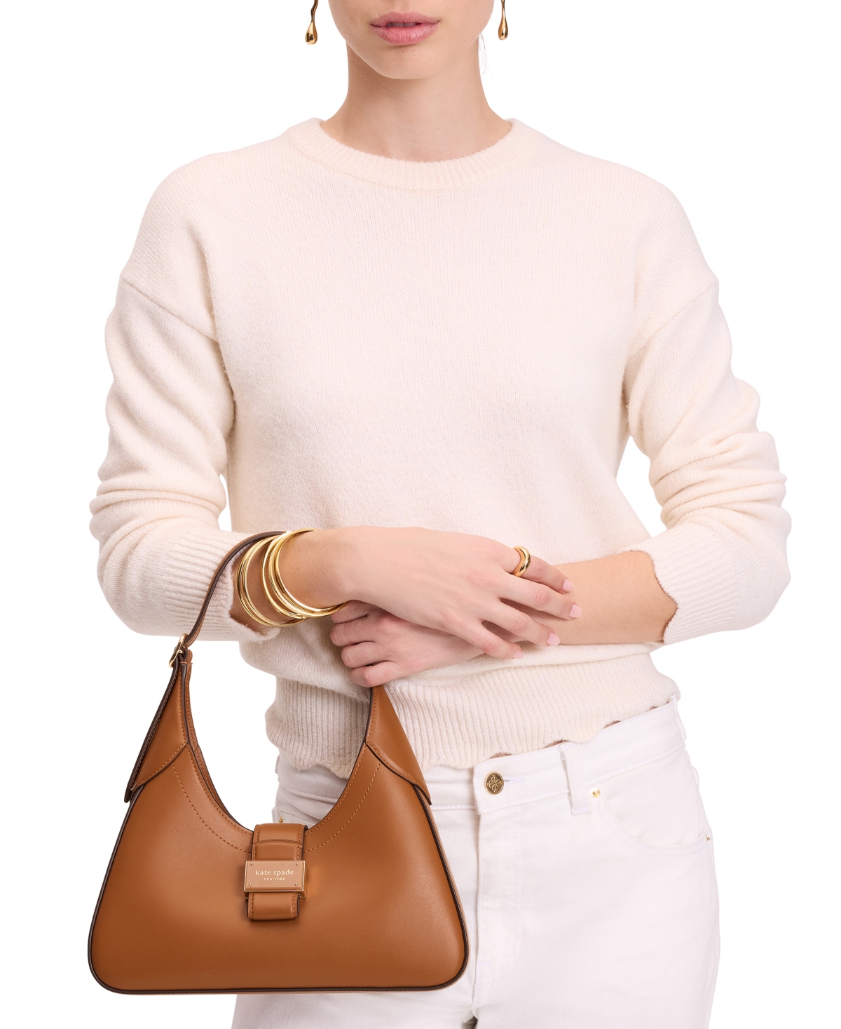 Shop Kate Spade Nouveau Smooth Leather Shoulder Bag