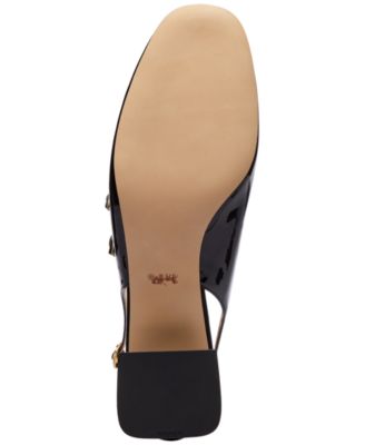 Winley Patent Leather Mary Janes Slingback Pumps