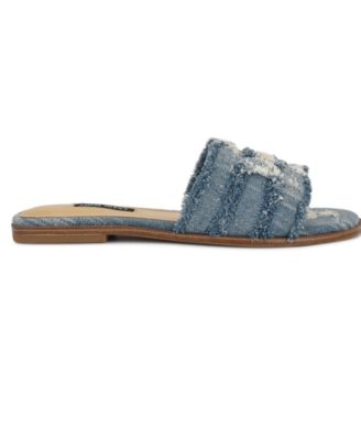 Women's Germanny Frayed Flat Slide Sandals
