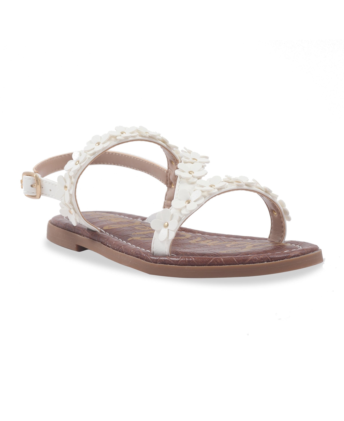 Sam Edelman Little And Big Girls Gigi Flower Gladiator Sandals In White