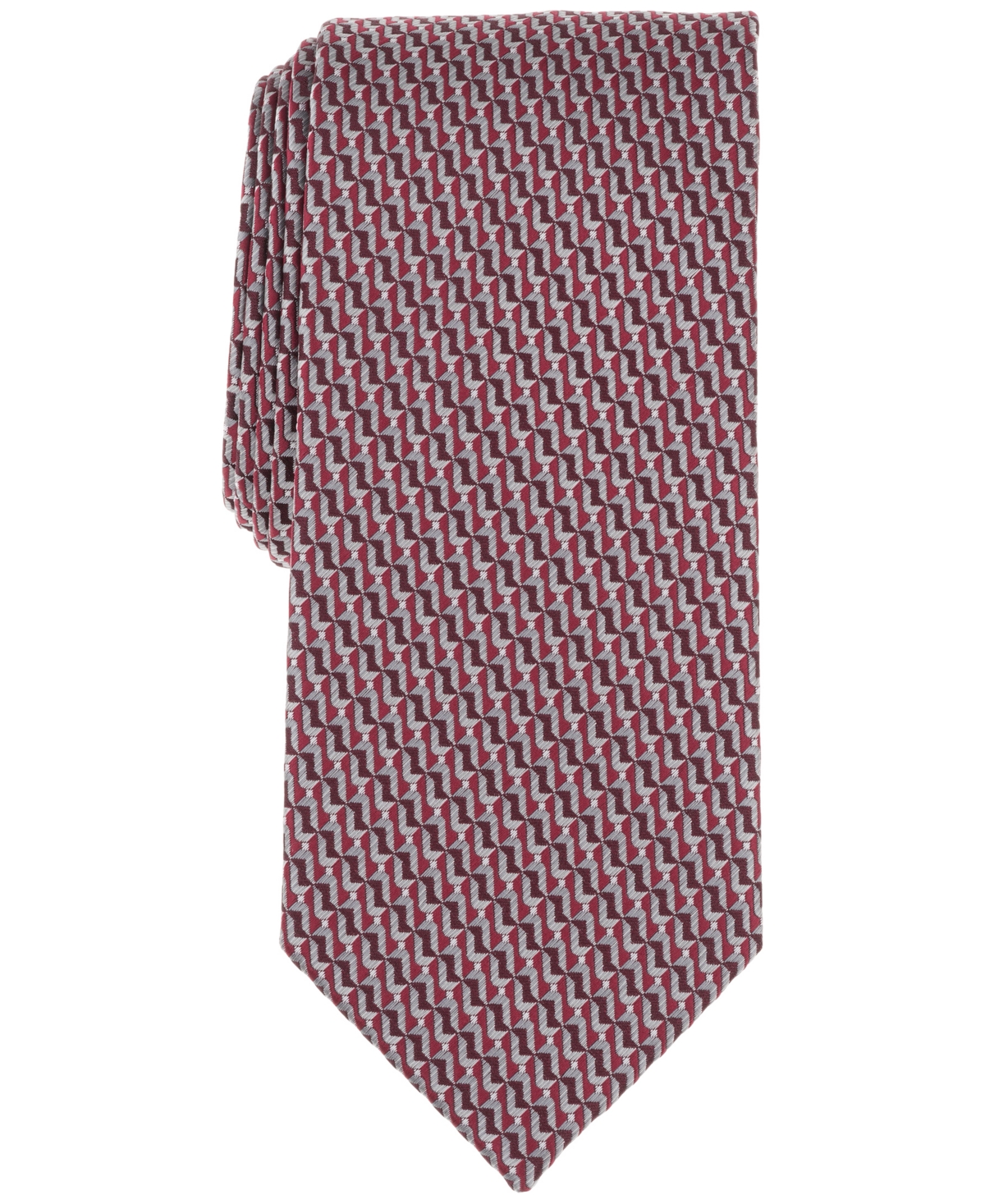 Perry Ellis Men's Langer Classic Geometric Tie In Red