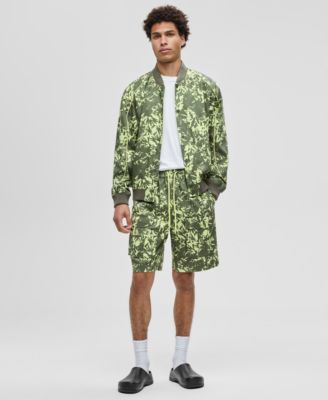 Mens Regular Fit T Shirt Abstracted Floral Regular Fit Printed Bomber Jacket Abstracted Floral Regular Fit Printed 9 Cargo Shorts Macys Ex