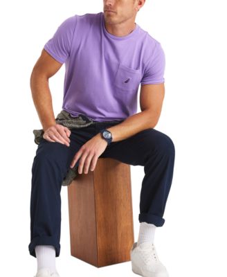 Men's Classic-Fit Solid Crew-Neck Pocket T-Shirt