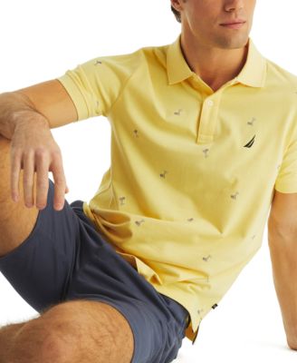 Men's Classic-Fit Novelty Cocktail Print Polo Shirt