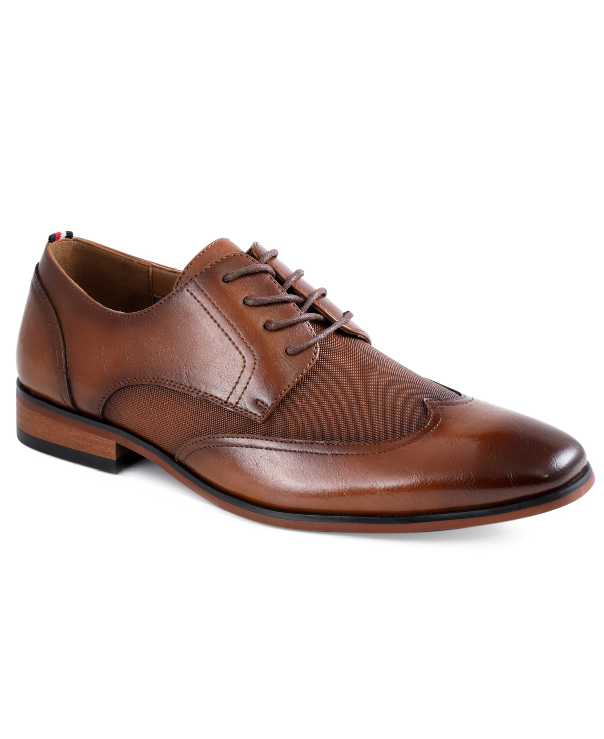 Tommy Hilfiger Men's Sargent Wingtip Dress Oxfords In Medium Brown