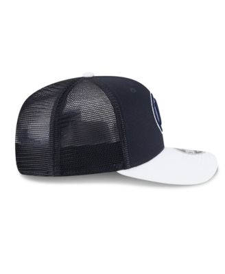 Men's Navy/White New York Yankees 2025 Batting Practice 9SEVENTY Stretch-Snap Trucker Hat