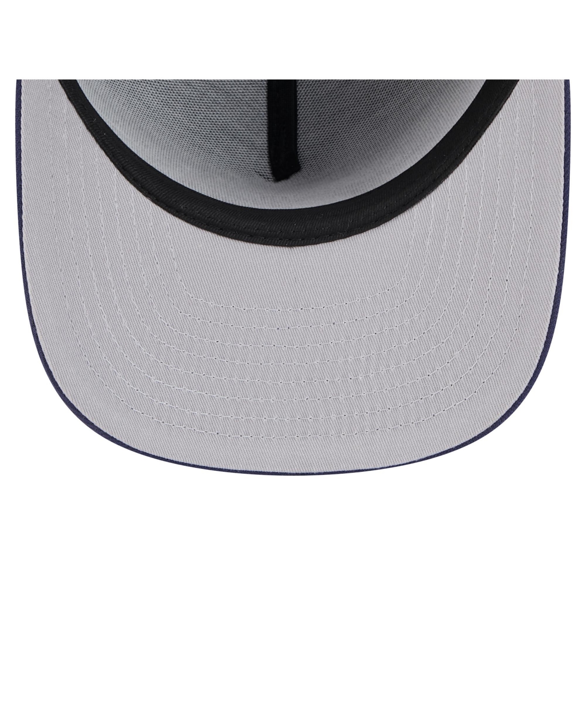 New Era Men's Navy Miami Heat Colorpack A-frame Pinch Front 59fifty Fitted Hat In Navy