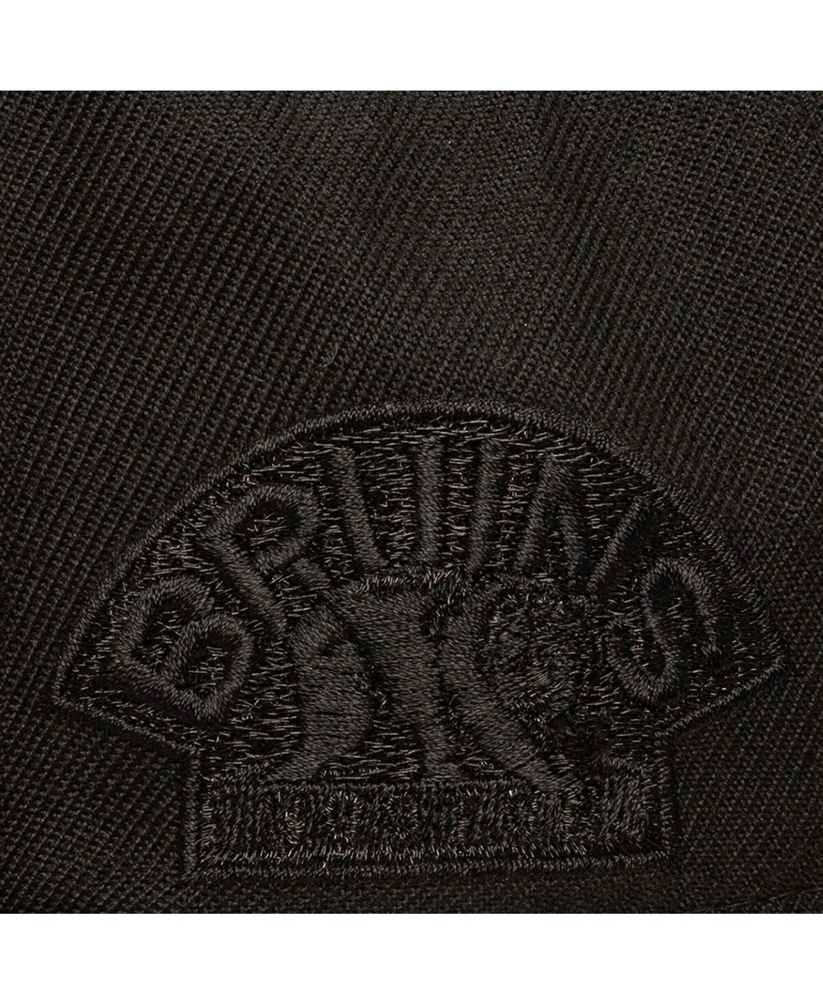 Mitchell & Ness Men's Black Boston Bruins Soul Strike Tonal Snapback Hat In Black