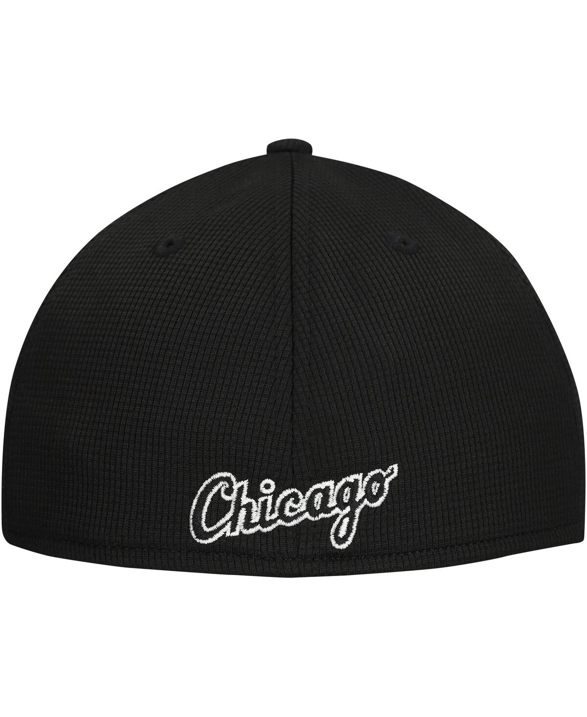 New Era Men's Black Chicago White Sox Batting Practice 39THIRTY Flex Hat