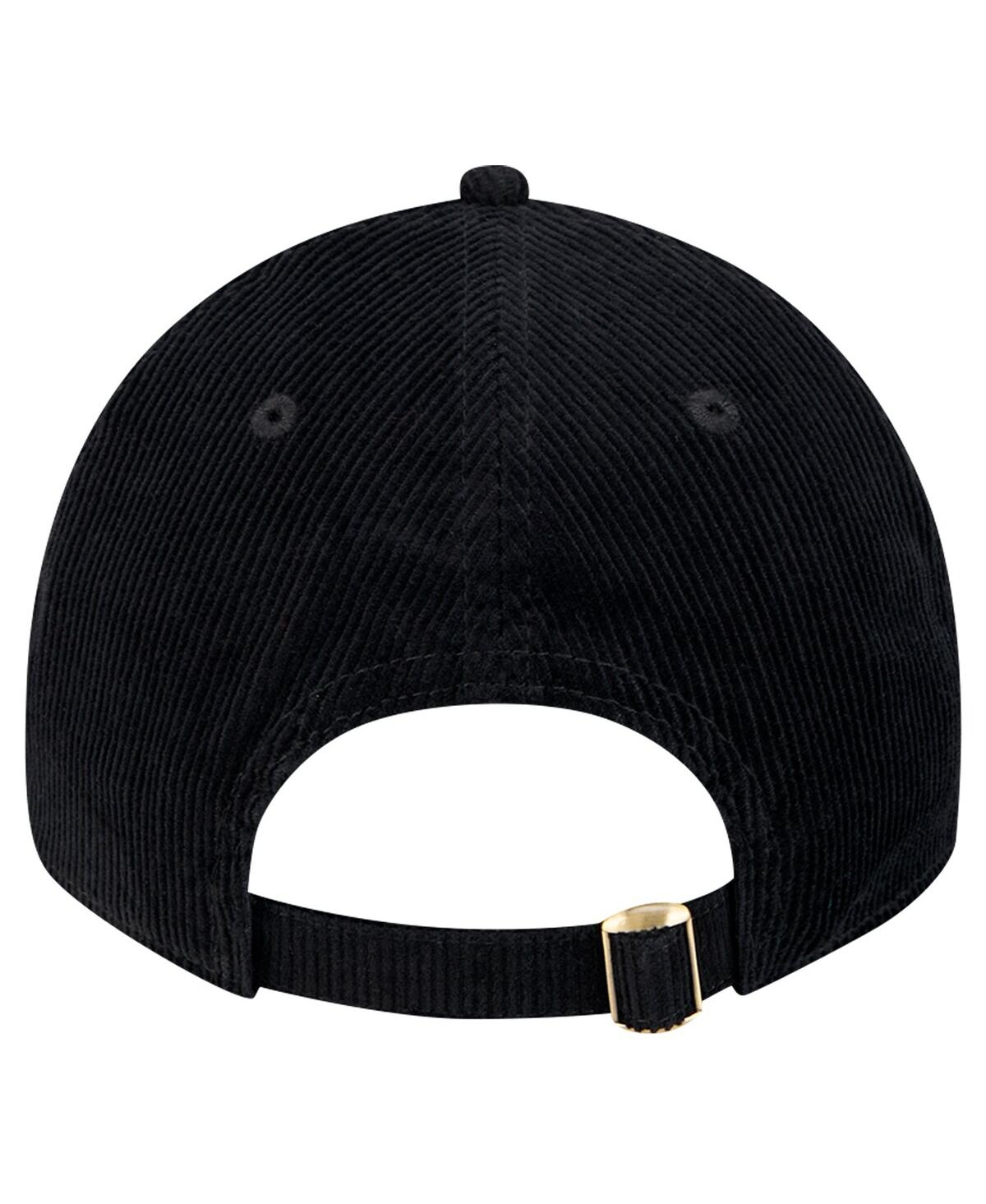 New Era Men's Black Jacksonville Jaguars Corded 9twenty Adjustable Hat In Black