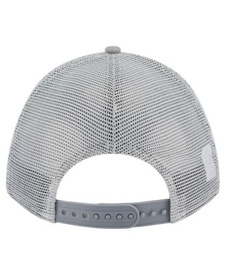 Men's Gray Cleveland Browns Domain 9FORTY A-Frame Trucker Adjustable Hat