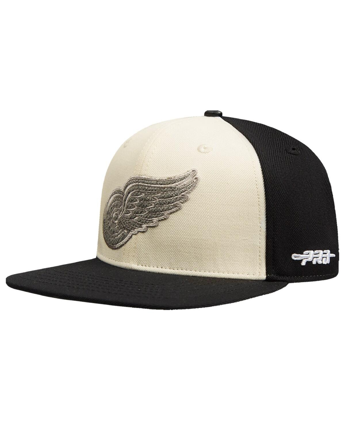 Shop Pro Standard Men'sâ Cream Detroit Red Wings French Terry Snapback Hat
