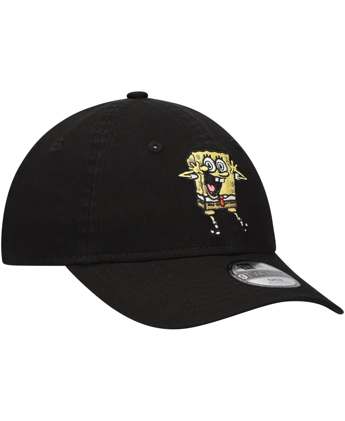 New Era Preschool Black Spongebob Squarepants 9twenty Adjustable Hat In Black