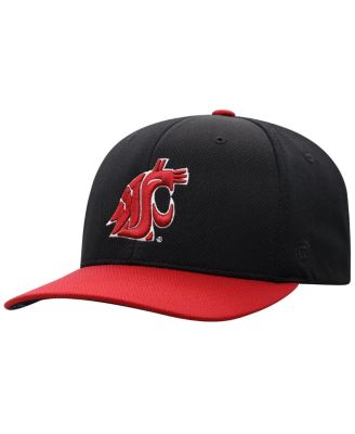 Men's Black Washington State Cougars Reflex Fitted Hat