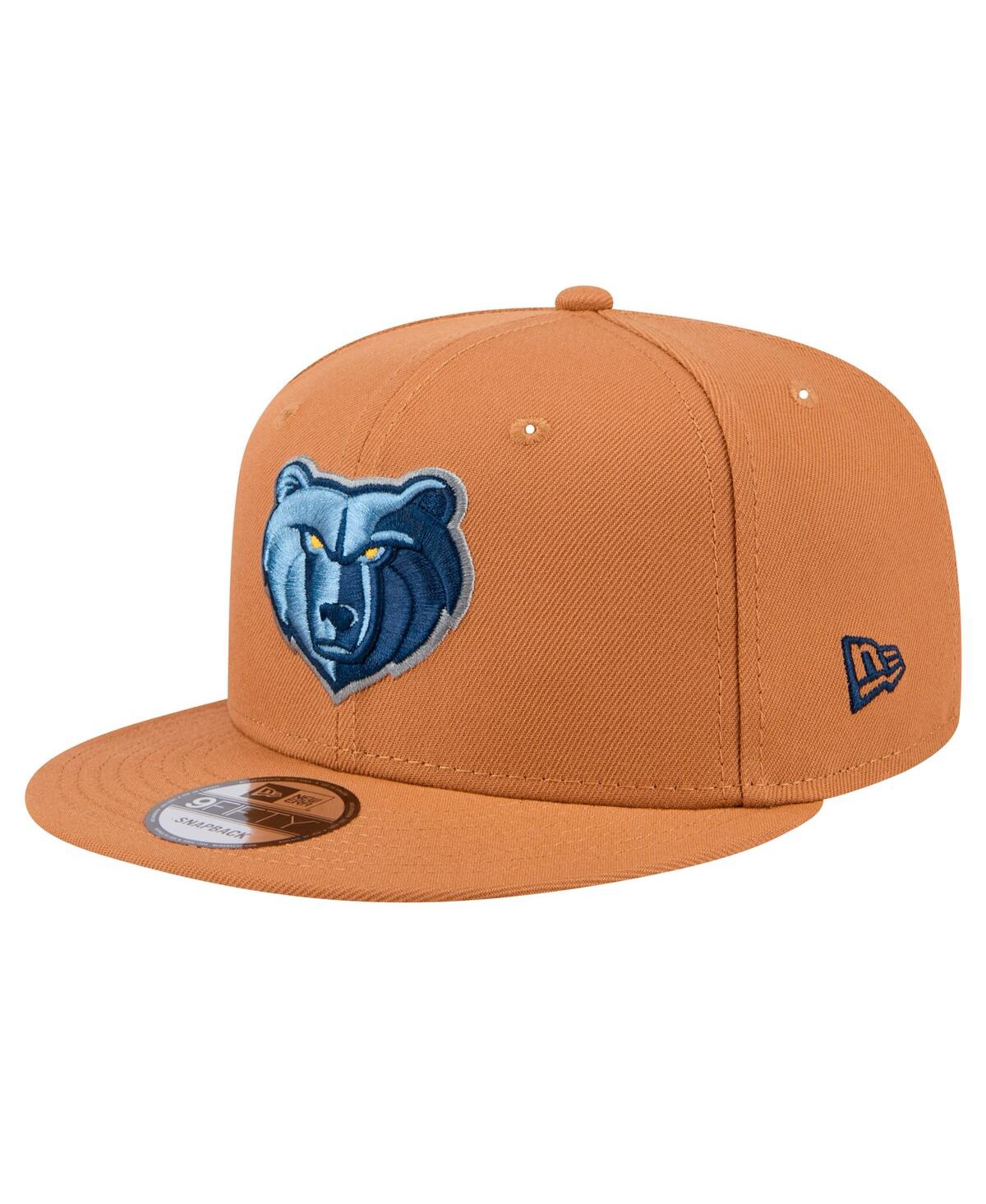 New Era Men's Tan Memphis Grizzlies Color Pack 9fifty Snapback Hat In Tan