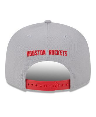 Men's Gray Houston Rockets Chenille Band 9FIFTY Snapback Hat