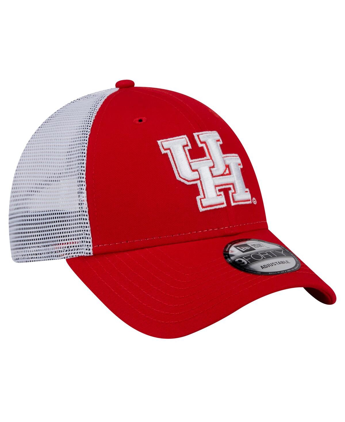 NEW ERA MEN'S RED HOUSTON COUGARS TRUCKER 9FORTY ADJUSTABLE HAT 