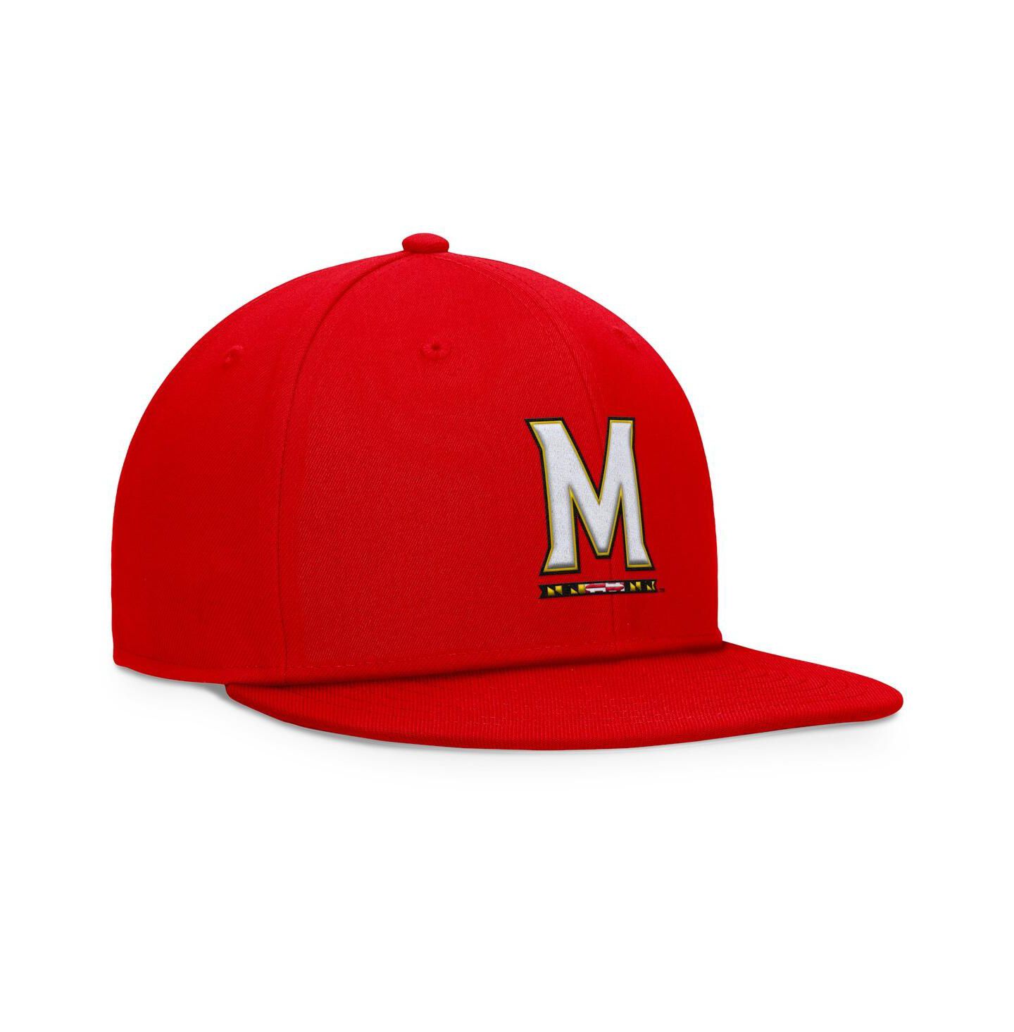 Мужская кепка Top of the World Red Maryland Terrapins Fundamental Snapback Hat — фото 3