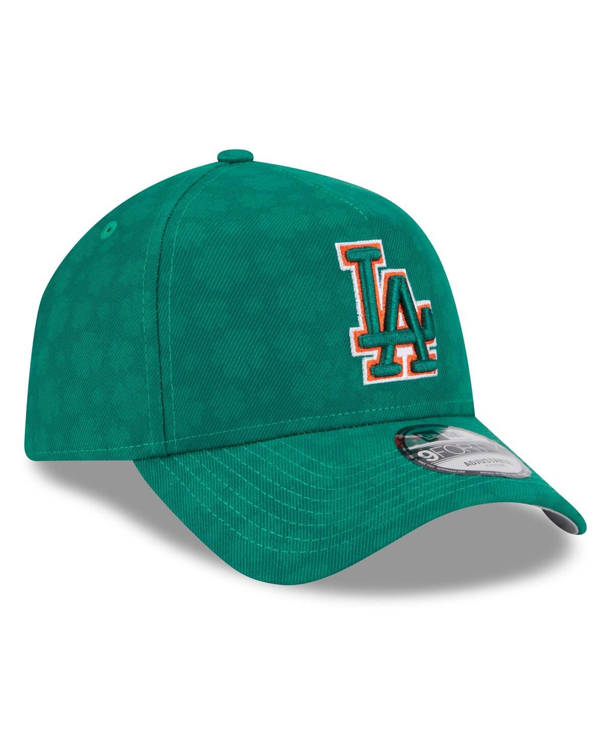 New Era Men's Kelly Green Los Angeles Dodgers St. Patrick's Day A-frame 9forty Adjustable Hat In Kelly Green